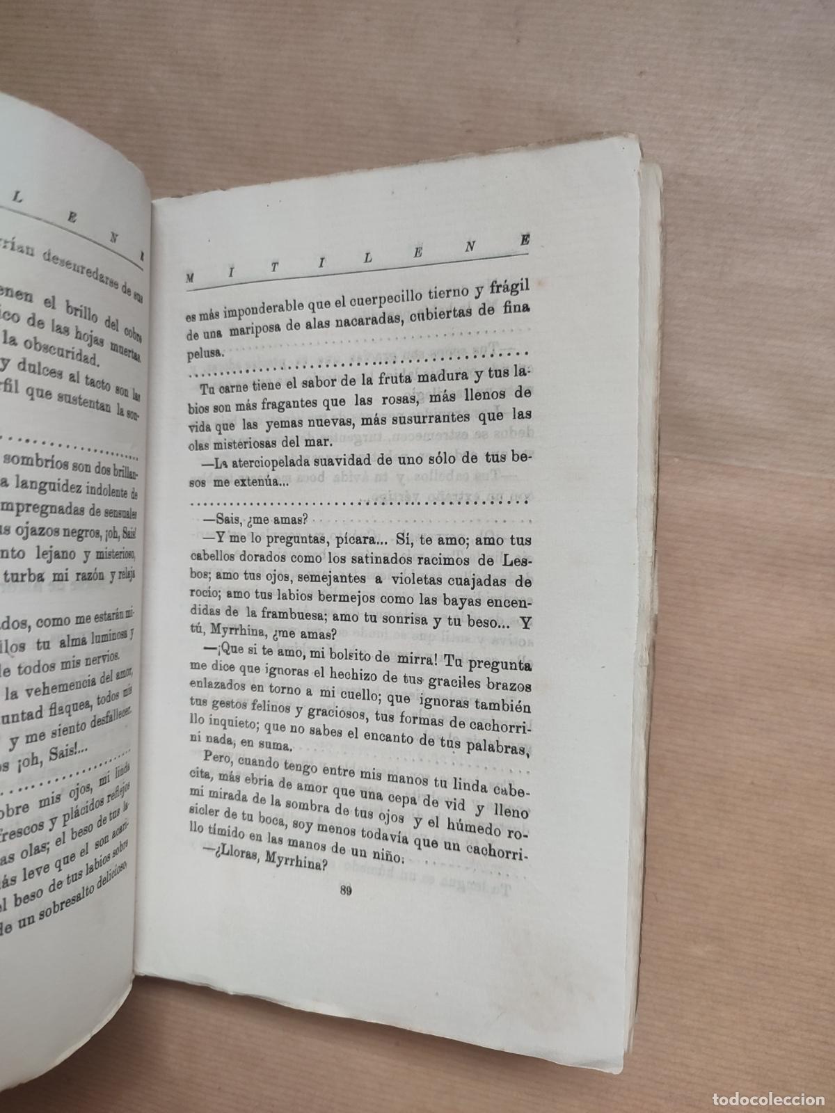 Libros: &rdquo;MYTILENE, Isla de amor.&rdquo; - MAURICIO MAREIL. Versi&oacute;n de Rafael Cansinos-Assens - Foto 3
