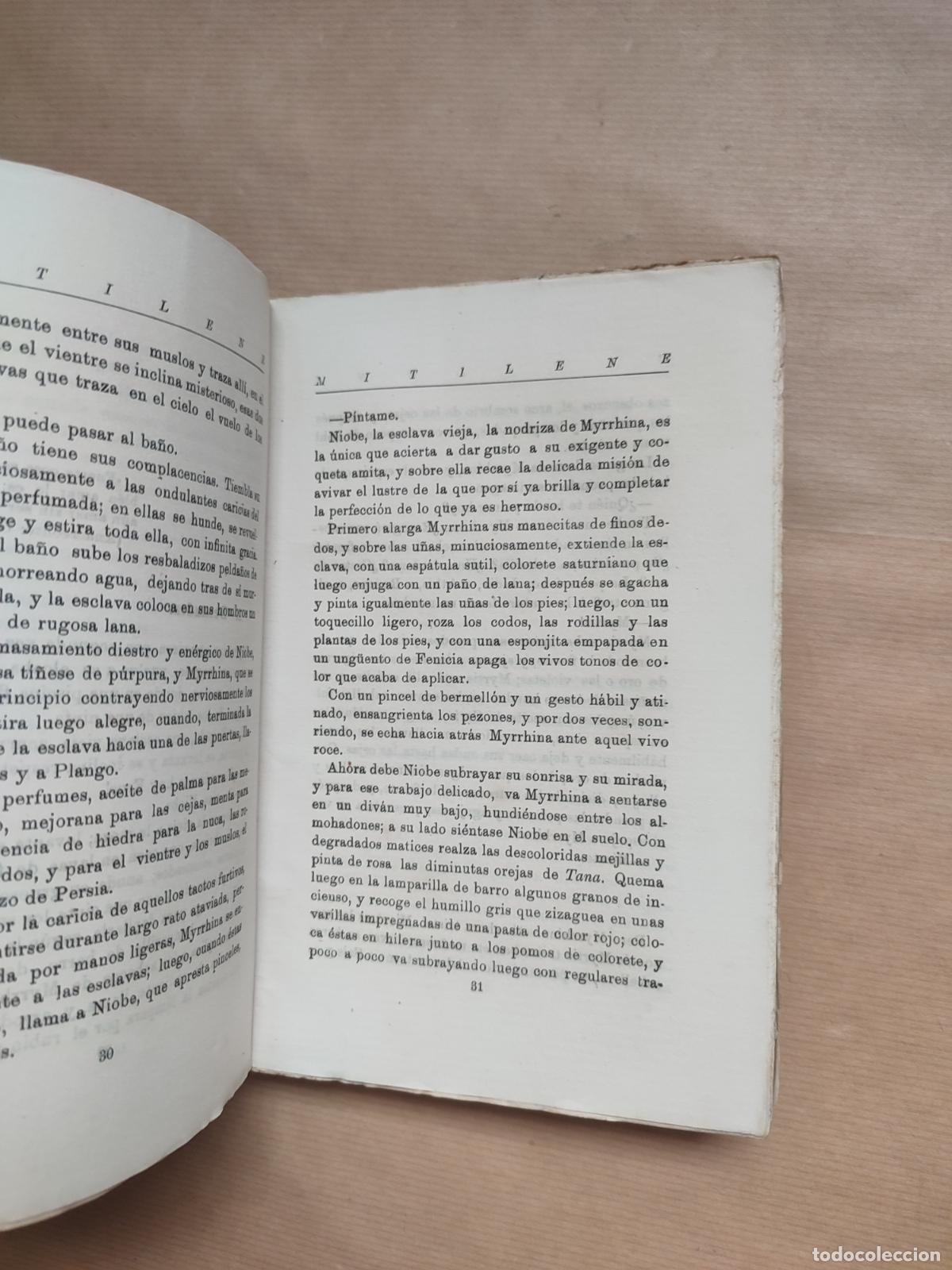Libros: &rdquo;MYTILENE, Isla de amor.&rdquo; - MAURICIO MAREIL. Versi&oacute;n de Rafael Cansinos-Assens - Foto 4
