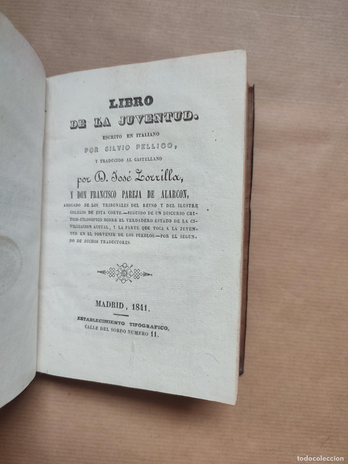 Libros: LIBRO DE LA JUVENTUD - SILVIO PELLICO - Foto 1