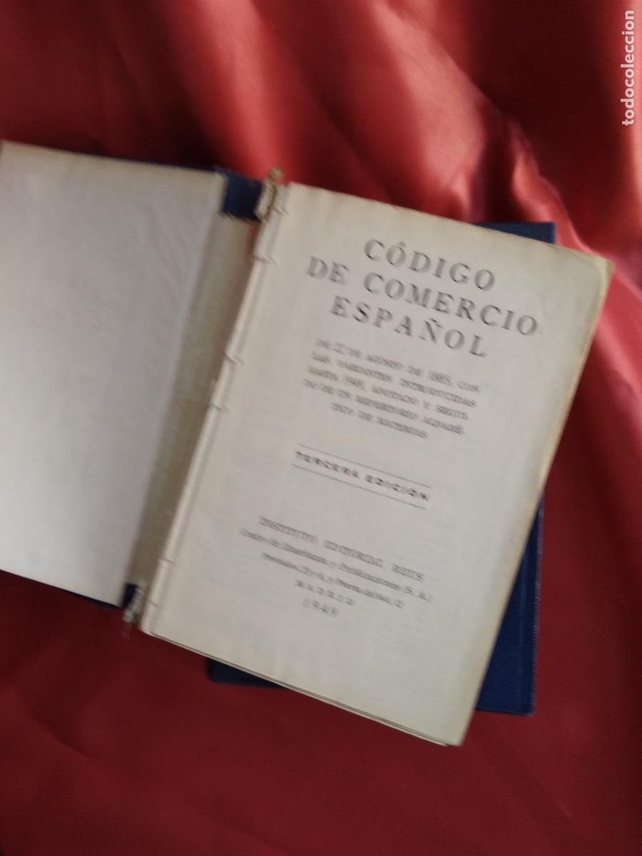 Libros: C&oacute;digo de comercio espa&ntilde;ol Instituto Editorial Reus N.3908 - Foto 2