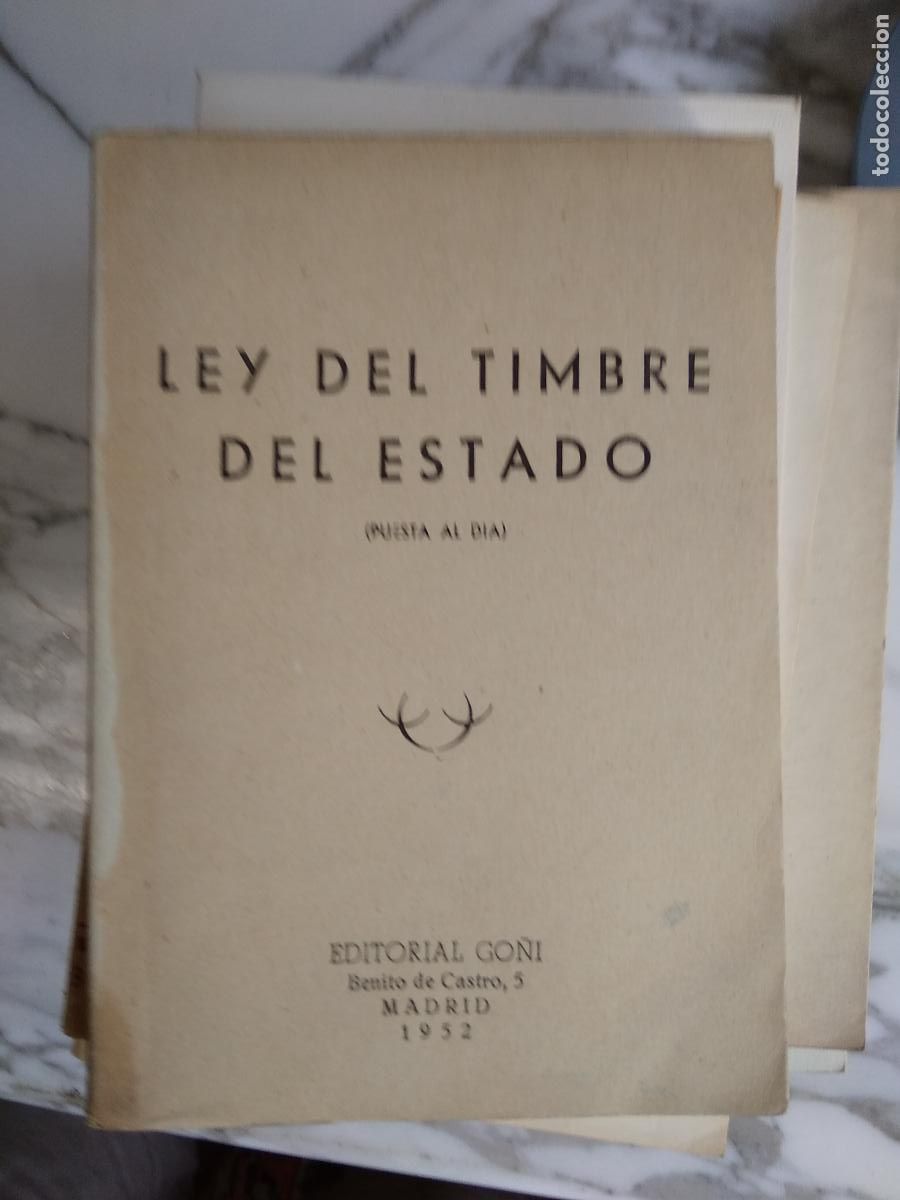 Libros: Ley del timbre del estado N.3926 - Foto 1