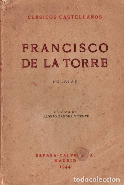 Libros: POESIAS - DE LA TORRE, FRANCISCO - Foto 1