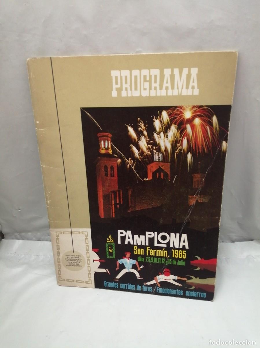 Libros: Programa Pamplona San Ferm&iacute;n (SANFERMINES) 1965 - Foto 1