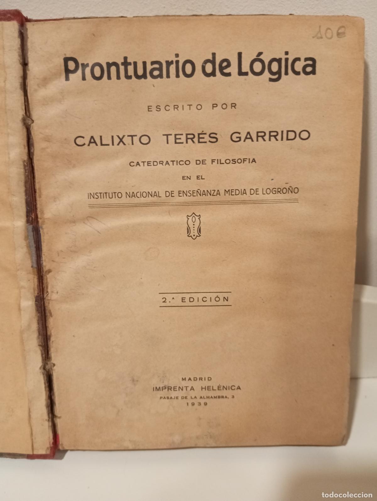 B&uuml;cher: PORNTUARIO DE LOGICA - Teres Garrido, Calixto