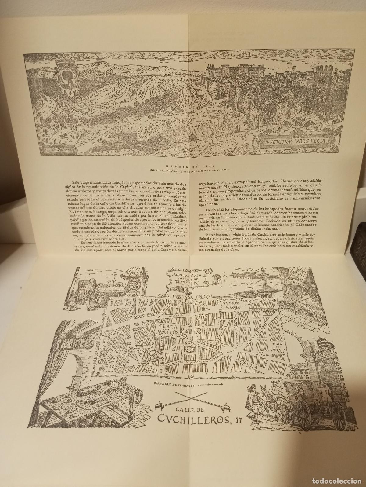 B&uuml;cher: CARTA DE LA ANTIGUA CASA SOBRINO DE BOTIN (A&Ntilde;OS 60 / 70)