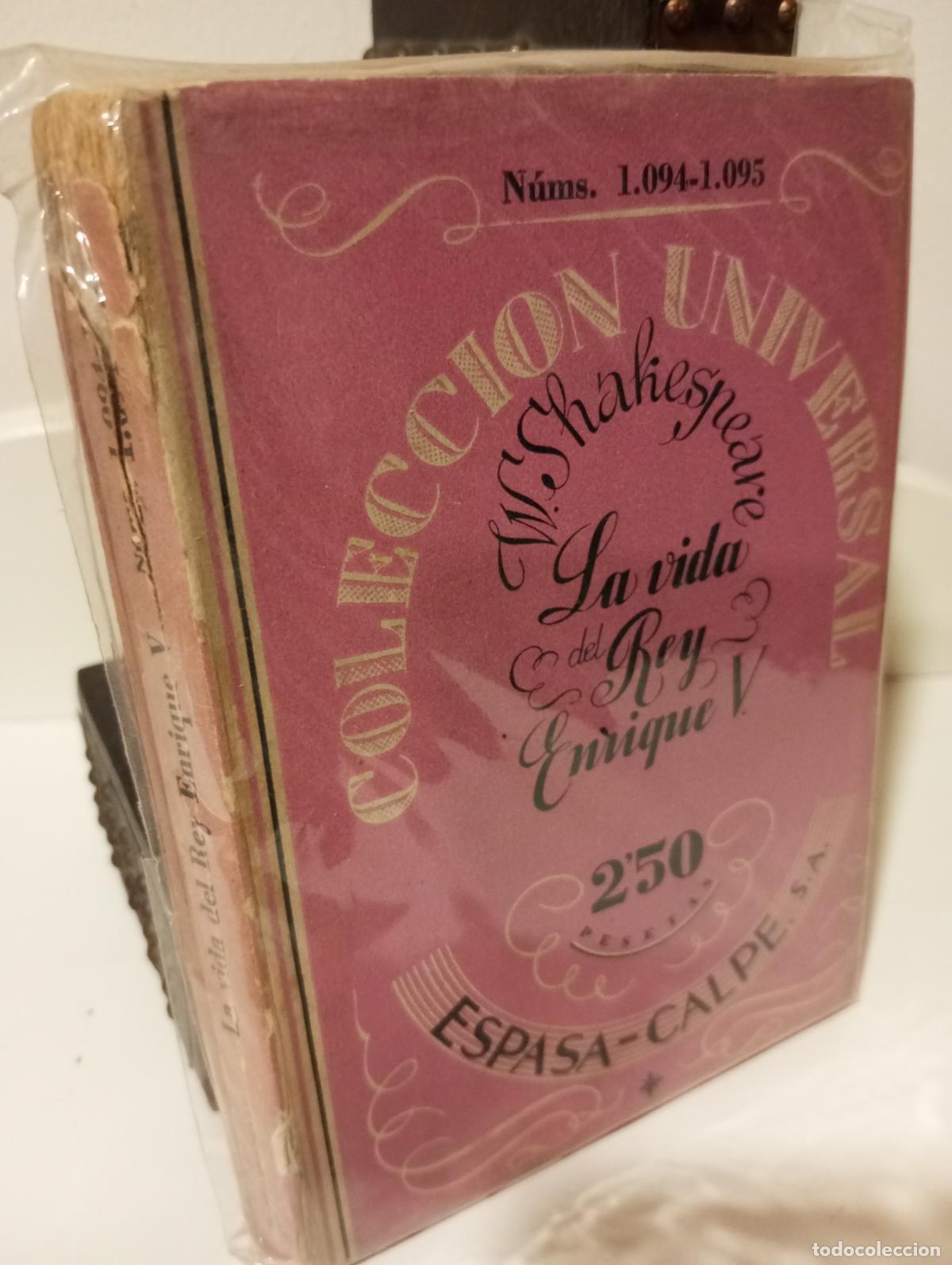 Libros: LA VIDA DEL REY ENRIQUE V - Shakespeare, W. - Foto 1