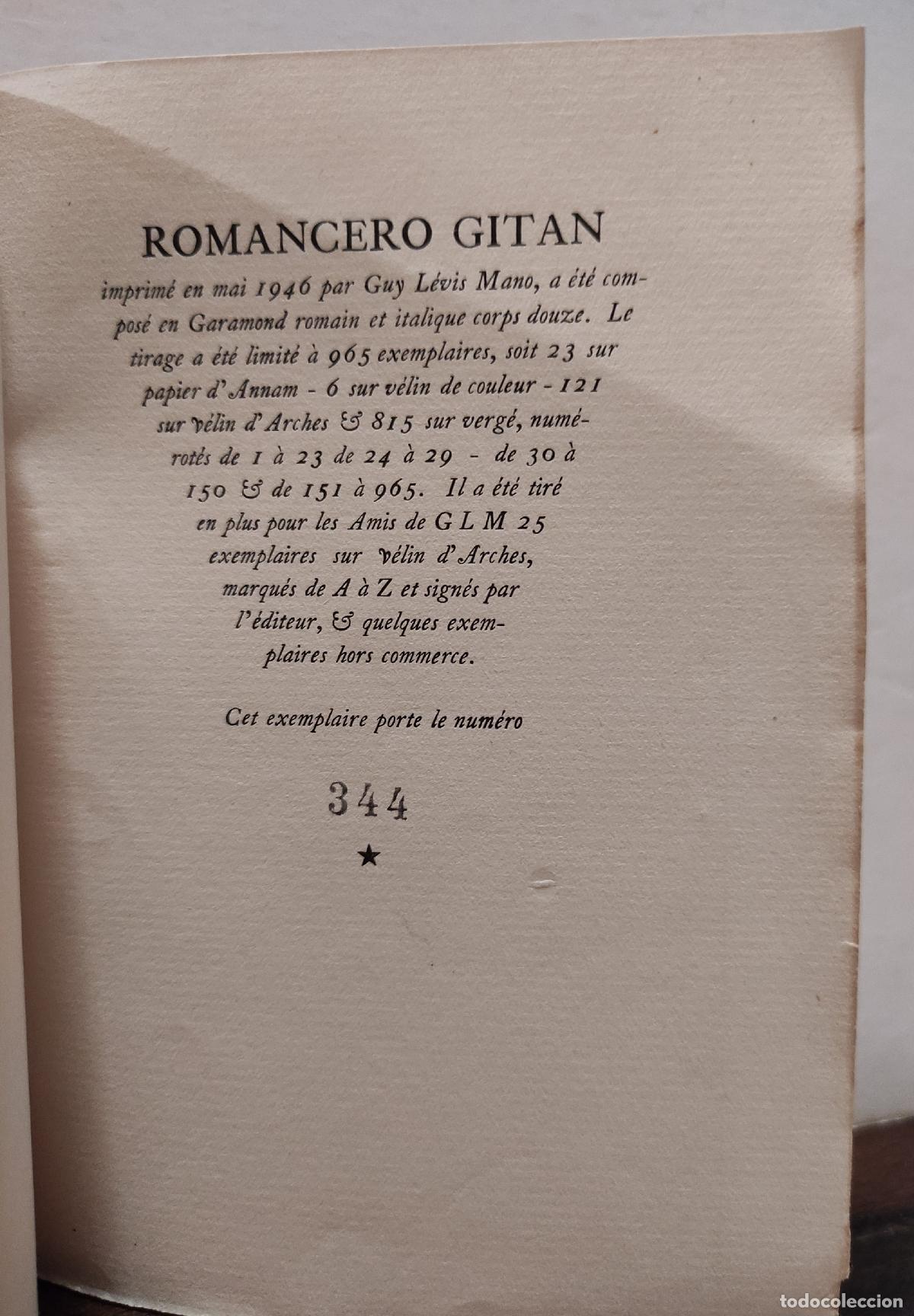 Libros: ROMANCERO GITAN - FEDERICO GARCIA LORCA - Foto 3