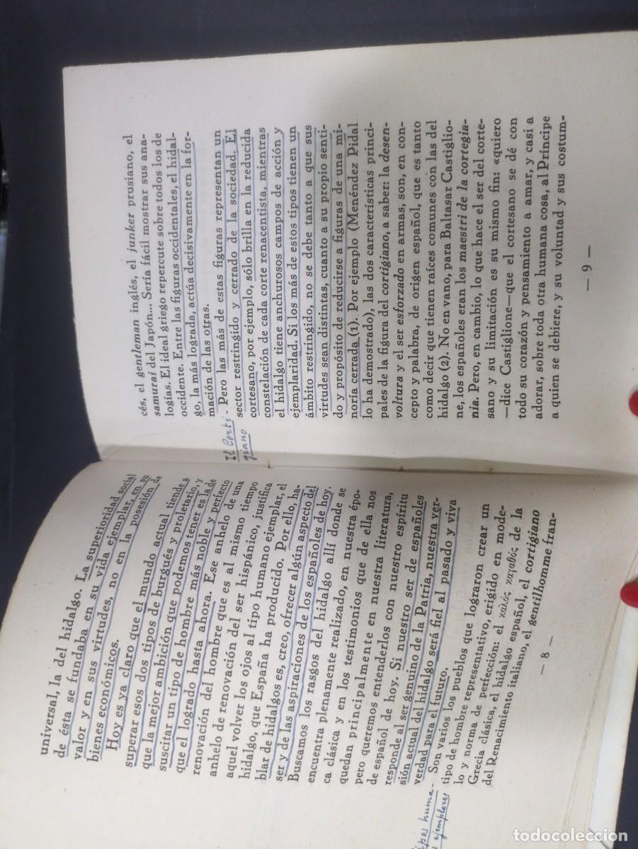Libros: EL HIDALGO Y EL HONOR ALFONSO GARCIA VALDECASAS - Foto 3