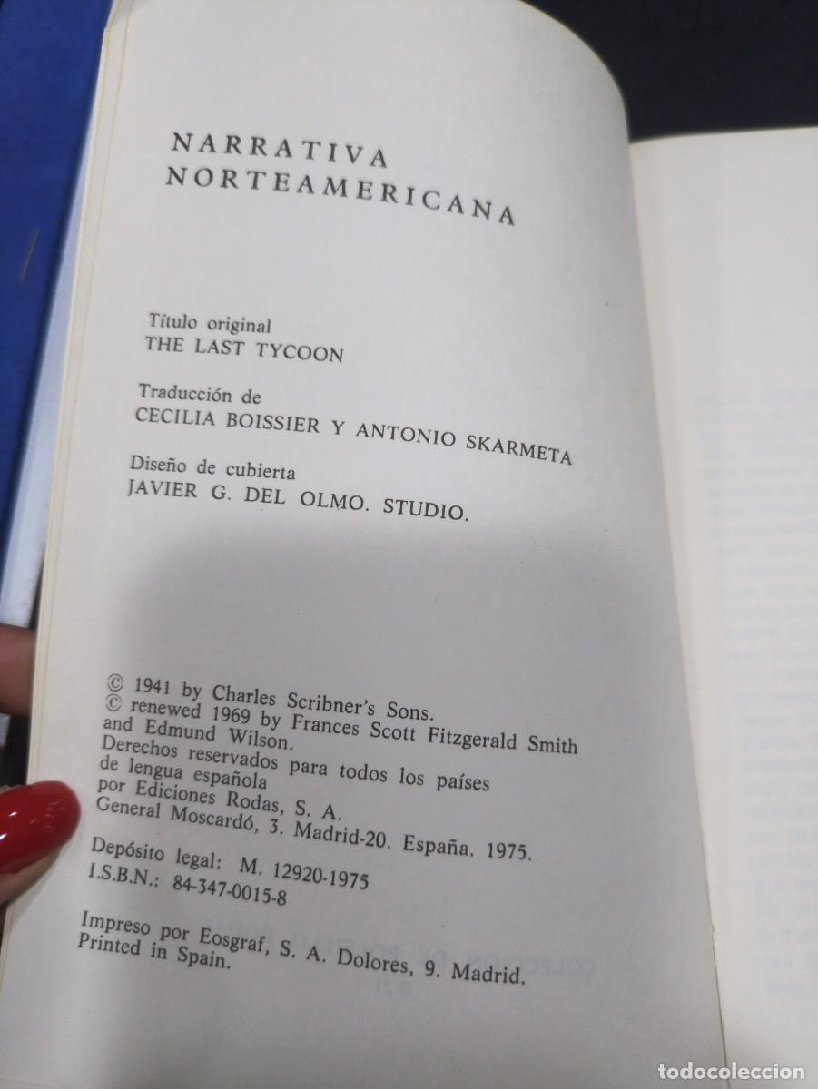 Libros: EL ULTIMO MAGNATE. FRANCIS SCOTT FITZGERALD. RODAS. - Foto 2