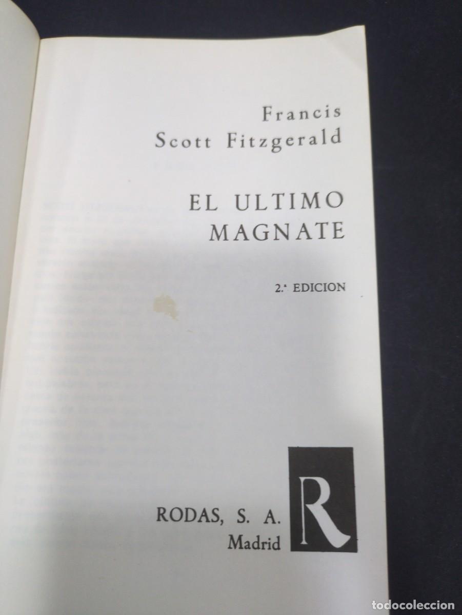 Libros: EL ULTIMO MAGNATE. FRANCIS SCOTT FITZGERALD. RODAS. - Foto 3