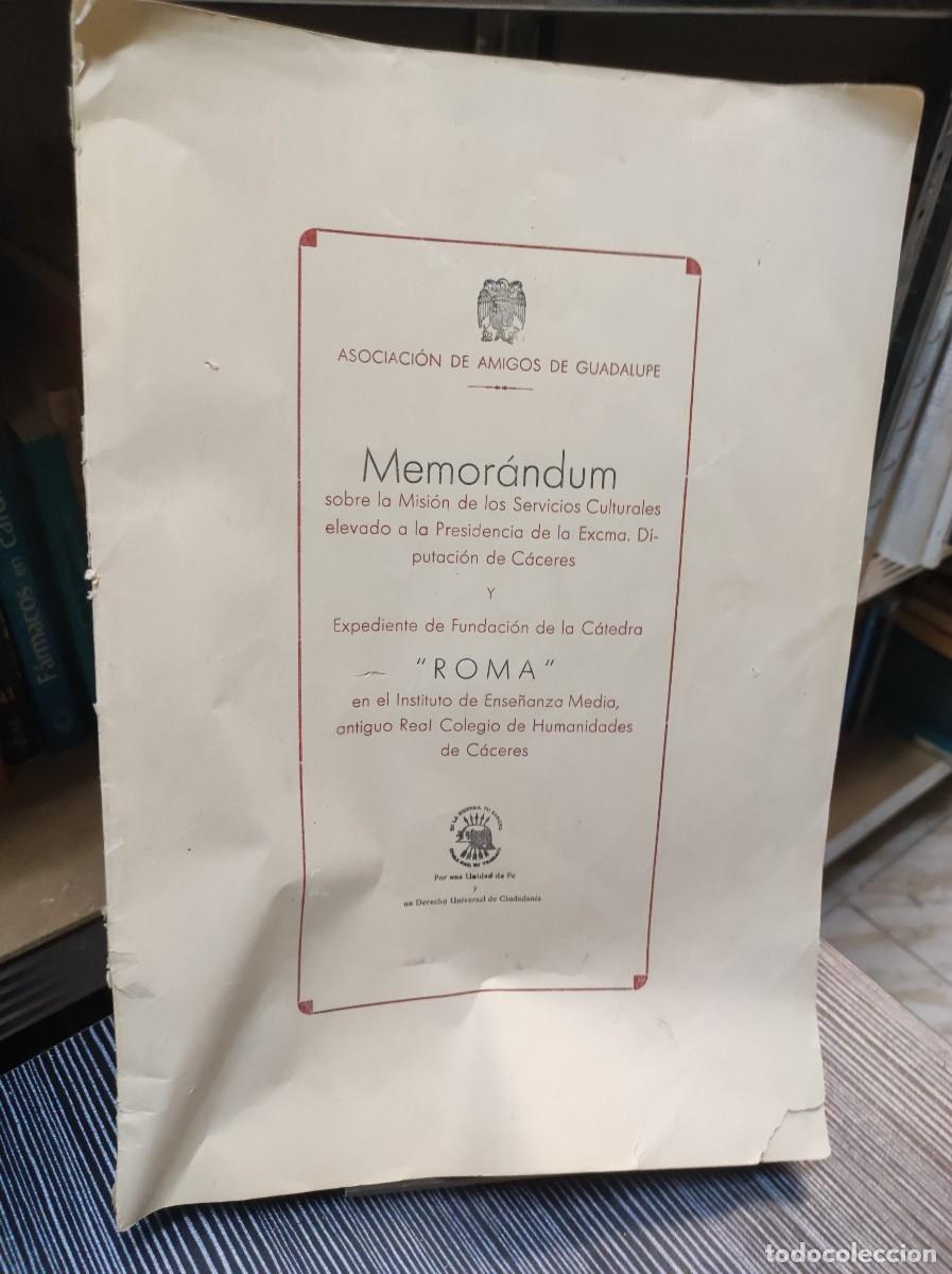 B&uuml;cher: ASOCIACION DE AMIGOS DE GUADALUPE MEMORANDUM / EXPEDIENTE DE FUNDACION ROMA