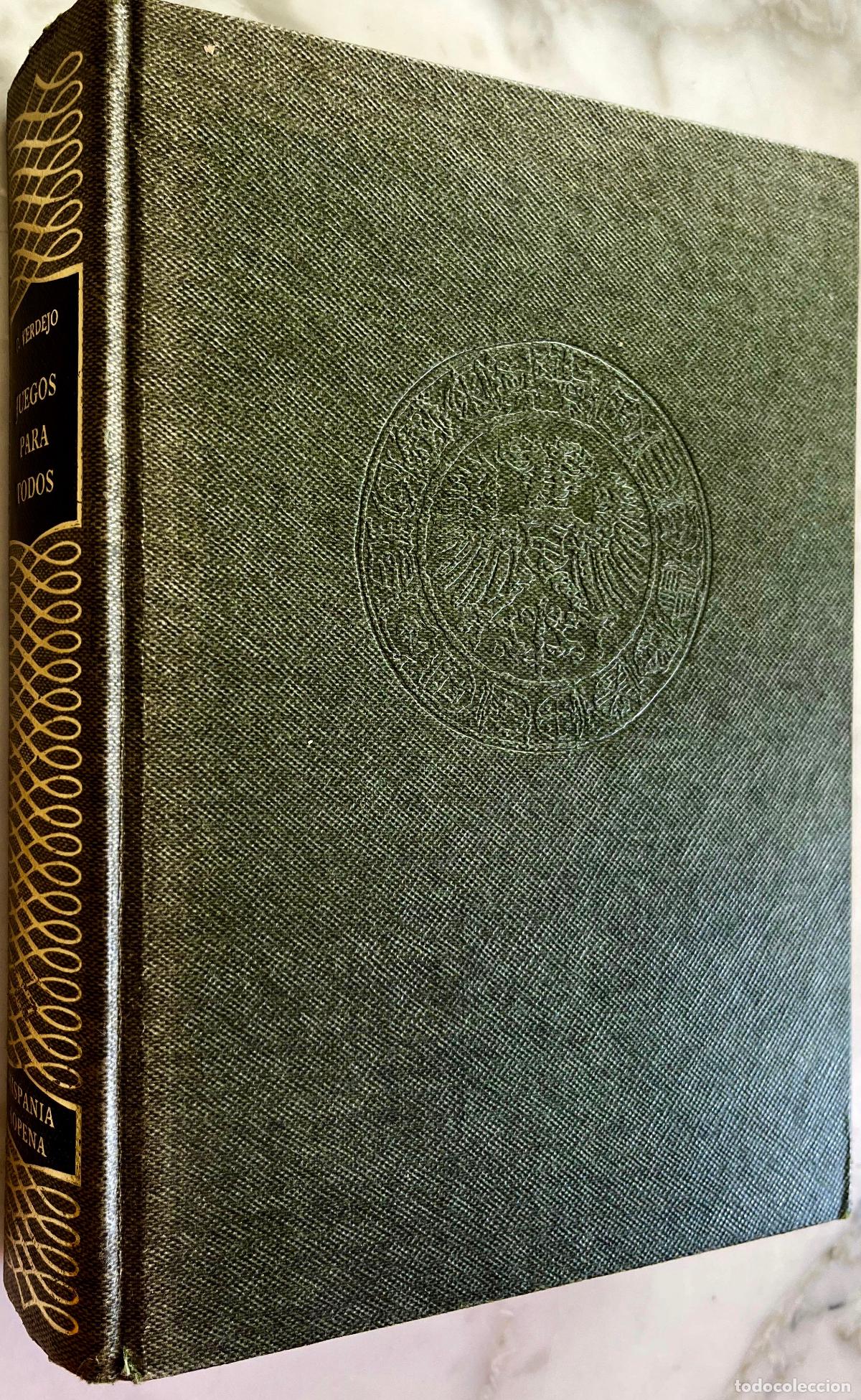 Libros: JUEGOS PARA TODOS. C. VERDEJO. LIBRO 1972