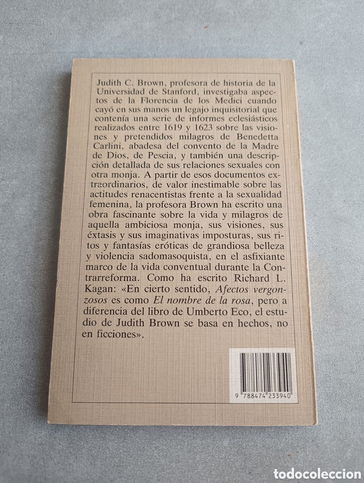 Libros: Afectos vergonzosos. Judith C. Brown. - Foto 3