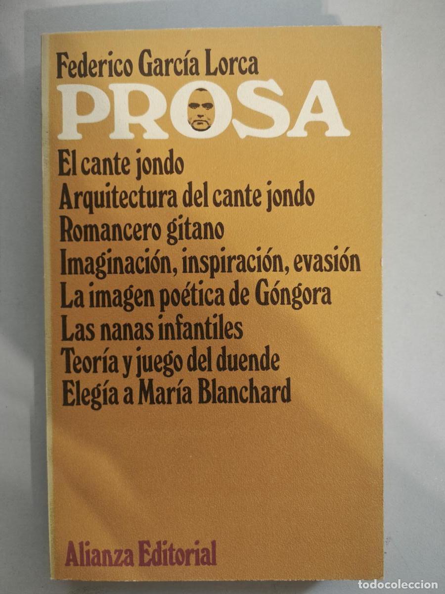 Libros: Prosa. - Garc&iacute;a Lorca, Federico. TDK934 - Foto 1