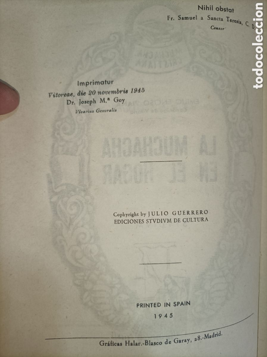 Libros: LA MUCHACHA EN EL HOGAR. EMILIO ENCISO VIANA. STVDIVM. - Foto 3