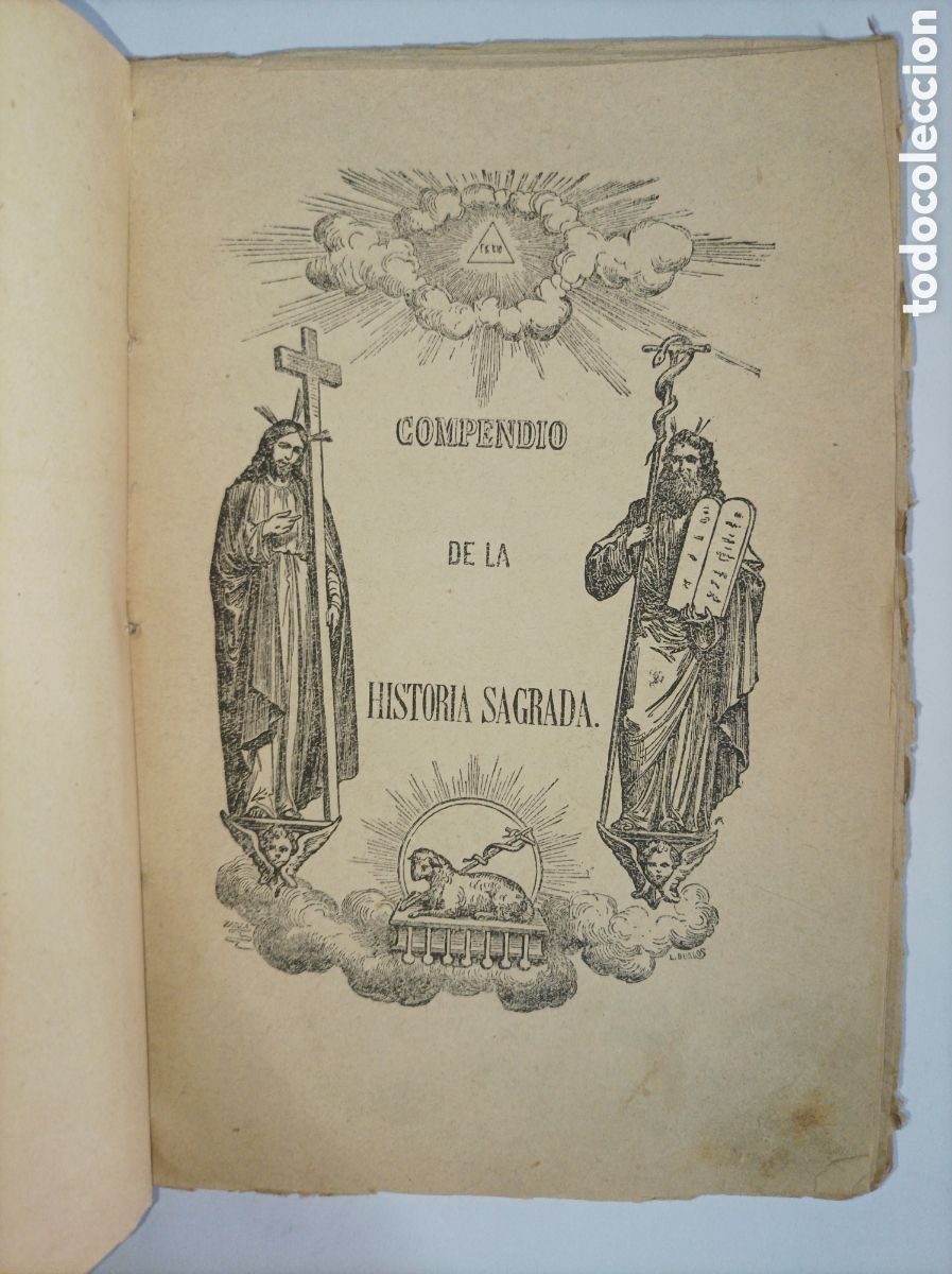 Libros: COMPENDIO DE LA HISTORIA SAGRADA. IGNACIO CALONGE. FUENTENEBRO. 1898. - Foto 1
