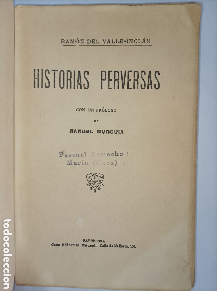 Libros: HISTORIAS PERVERSAS. VALLE INCLAN. MAUCCI. - Foto 3
