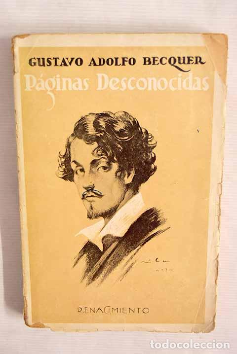 Libros: P&aacute;ginas desconocidas.- B&eacute;cquer, Gustavo Adolfo - Foto 1