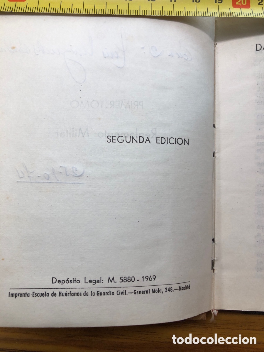 Libros: REGLAMENTO DE LA GUARDIA CIVIL. 1972 - Foto 4