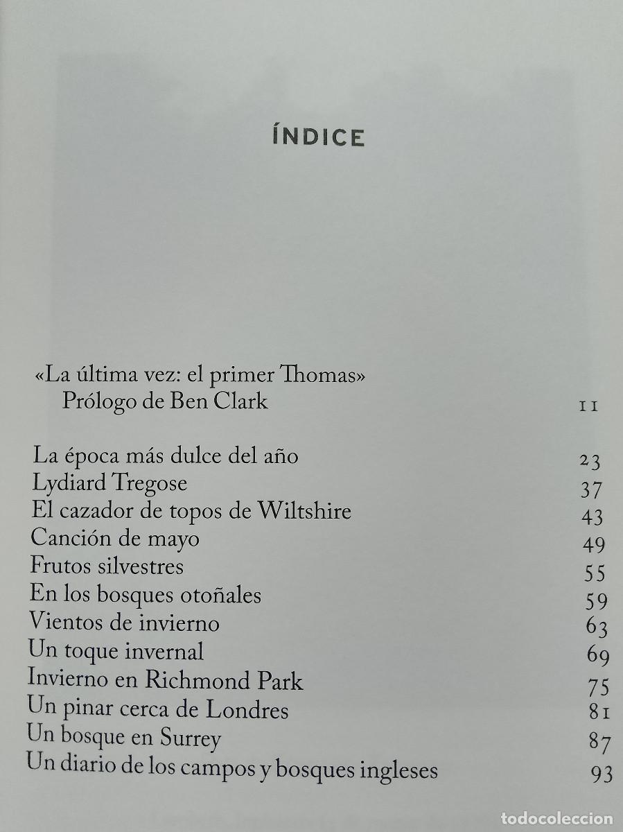 Libros: Edward Thomas: La vida en los bosques (Volcano Libros. 2021) - Foto 3