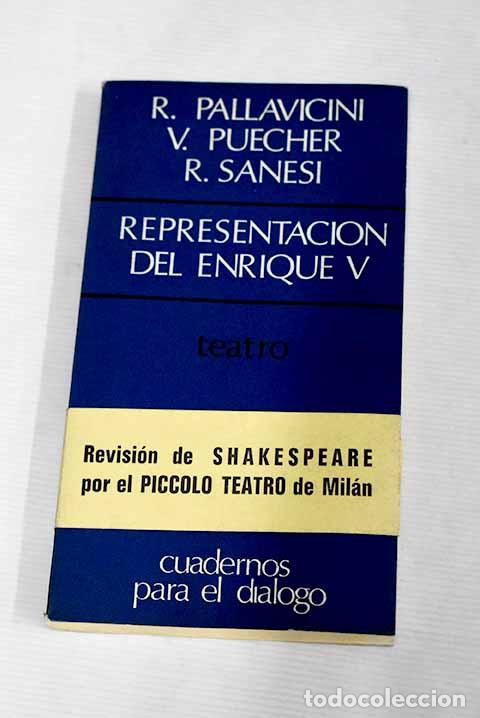 Libros: Representaci&oacute;n del Enrique V.- Shakespeare, William - Foto 1