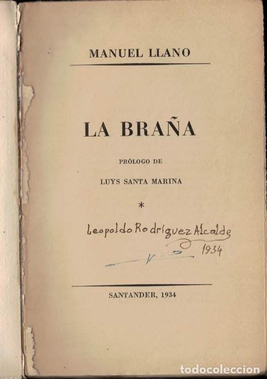 Libros: LA BRA&Ntilde;A. - Llano. Manuel, - Foto 2