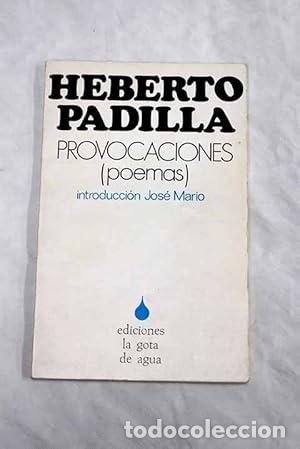 Libros: Provocaciones. - Padilla, Heberto. TDK939 - Foto 1