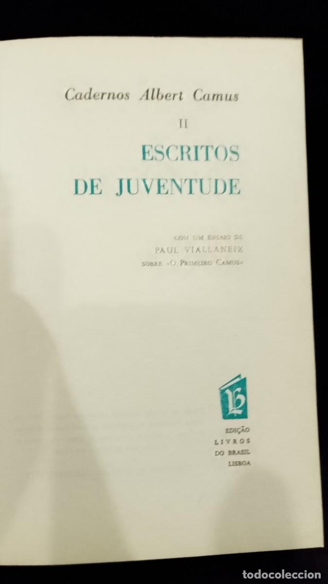 Libros: Escritos de Juventude 1972 Albert Camus - Foto 2