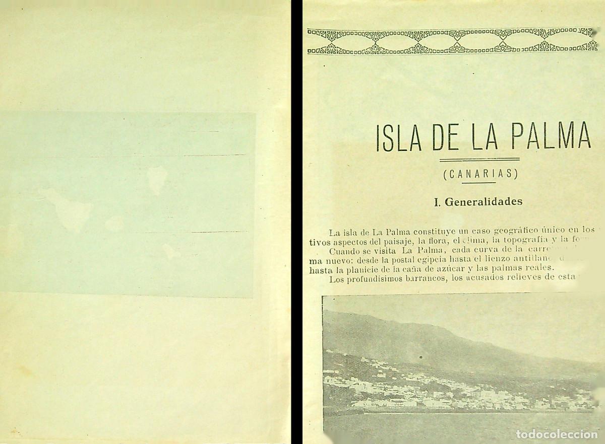 Libros: GU&Iacute;A DE LA ISLA DE LA PALMA - 1930 - CANARIAS - Foto 2