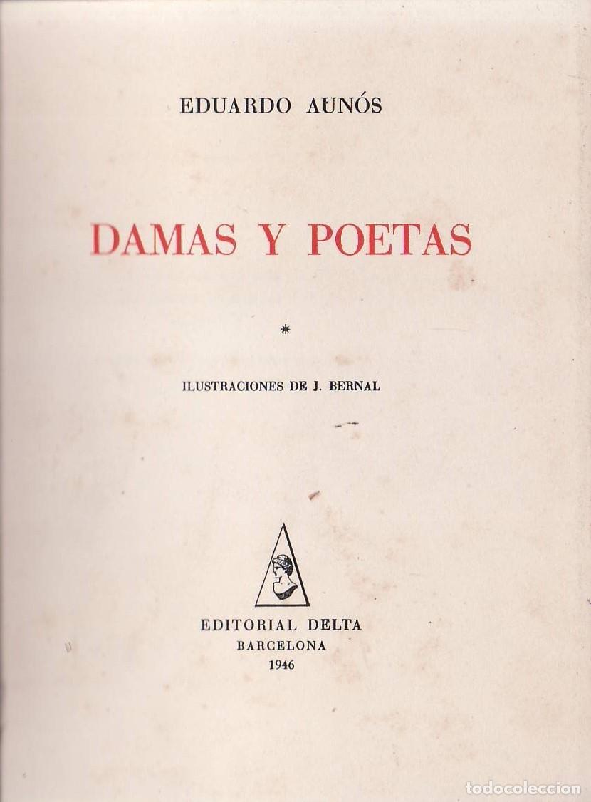 Libros: AUNOS, Eduardo.- - Damas y poetas. - Foto 1