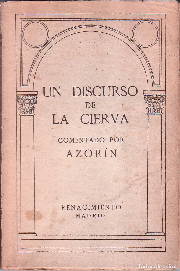 Libros: AZORIN.- - Un discurso de La Cierva. - Foto 1