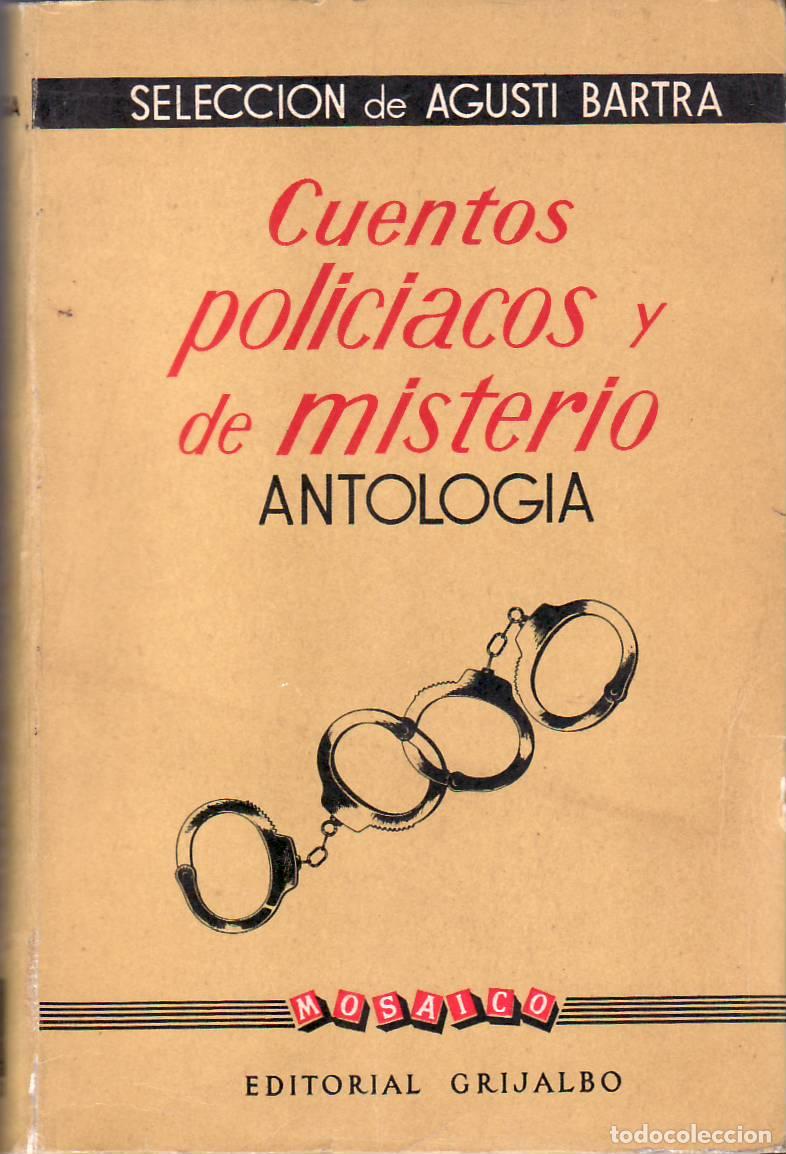 Libros: BARTRA, Agusti.- - Cuentos policiacos y de misterio. Antolog&iacute;a.
