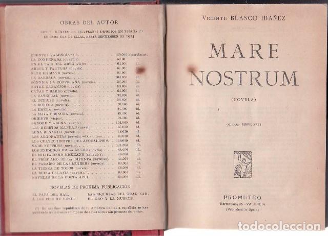 Libros: BLASCO IBA&Ntilde;EZ, V.- - Mare nostrum. - Foto 1