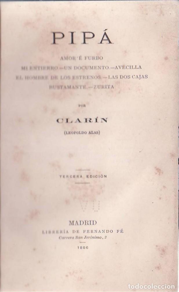Libros: CLARIN (Leopoldo Alas).- - Pip&aacute;. - Foto 1