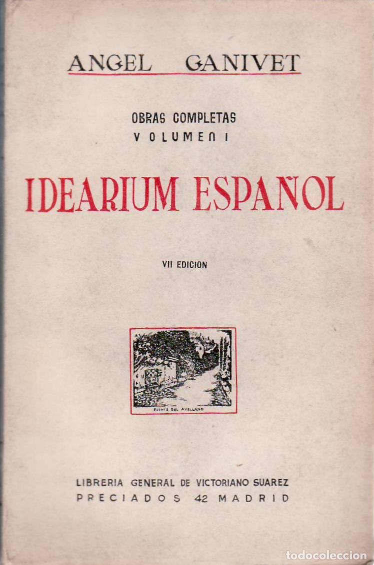 Libros: GANIVET, Angel.- - Idearium espa&ntilde;ol. - Foto 1