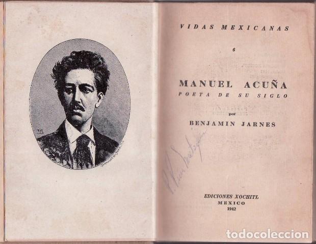 Libros: JARN&Eacute;S, Benjam&iacute;n.- - Manuel Acu&ntilde;a, poeta de su siglo. - Foto 1