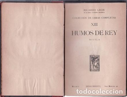 Libros: LEON, Ricardo.- - Humos de Rey. - Foto 1