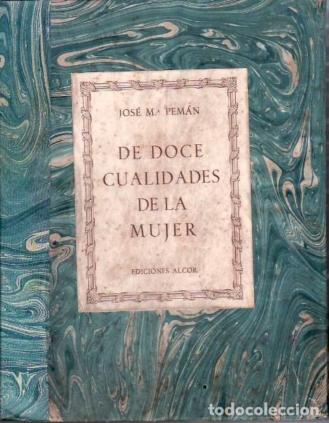 Libros: PEMAN, Jos&eacute; M&ordf;.- - De doce cualidades de la mujer. - Foto 1