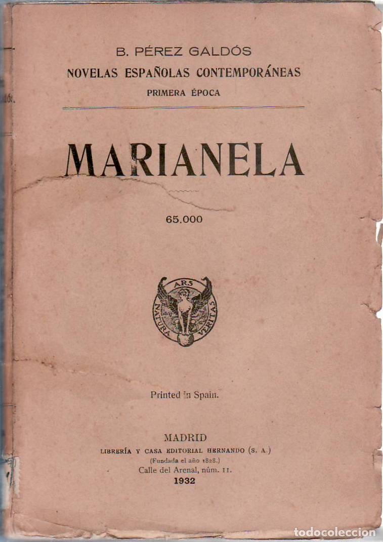 Libros: PEREZ GALDOS, Benito.- - Marianela. - Foto 1