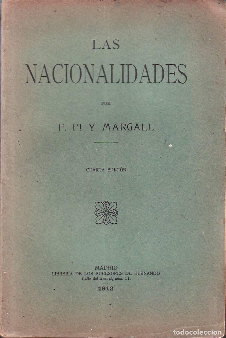 Libros: PI Y MARGALL, F.- - Las nacionalidades. - Foto 1