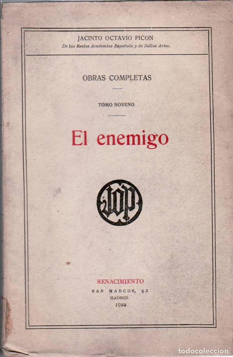 Libros: PICON, Jacinto O.- - El enemigo. - Foto 1