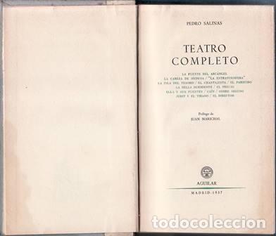 Libros: SALINAS, Pedro.- - Teatro completo. - Foto 1