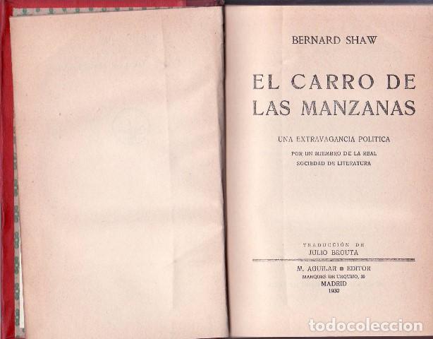 Libros: SHAW, Bernard.- - El carro de las manzanas. Teatro. - Foto 1