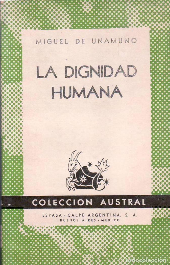 Libros: UNAMUNO, Miguel de.- - La dignidad humana. - Foto 1