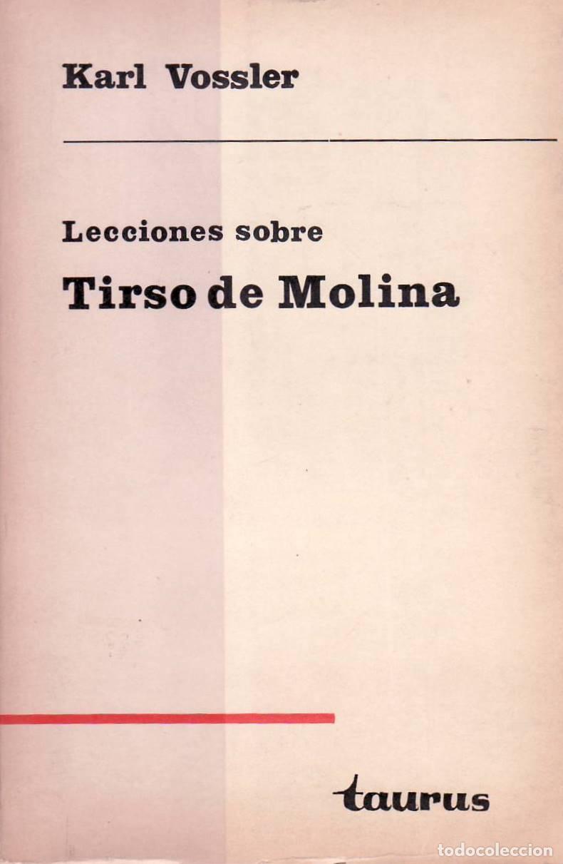 Libros: VOSSLER, Karl.- - Lecciones sobre Tirso de Molina. - Foto 1