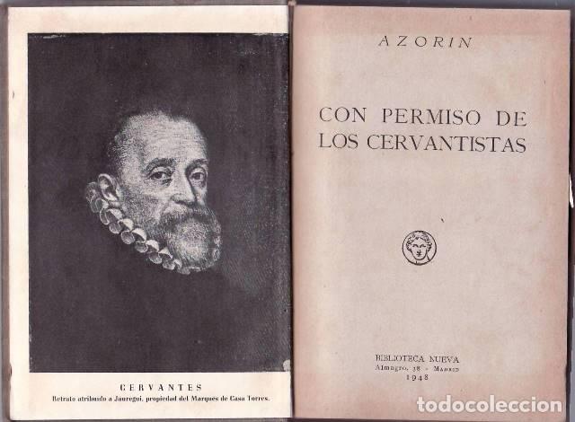 Libros: AZORIN.- - Con permiso de los cervantistas. - Foto 1