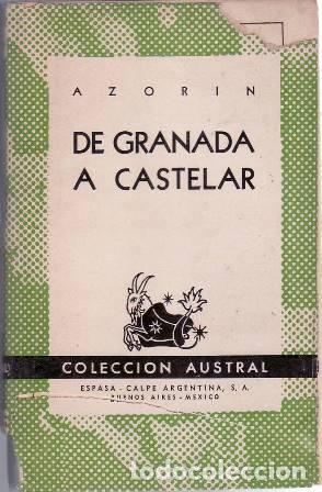 Libros: AZORIN.- - De Granada a Castelar. - Foto 1