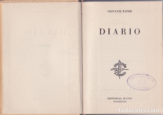 Libros: PAPINI, Giovanni.- - Diario. - Foto 1