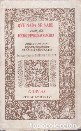 Libros: SANCHEZ, Francisco.- - Que nada se sabe. - Foto 1