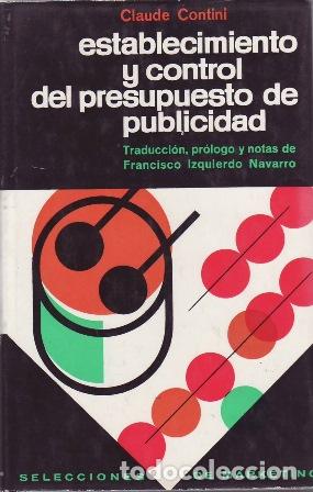 Libros: CONTINI, Claude.- - Establecimiento y control del presupuesto de publicidad. - Foto 1